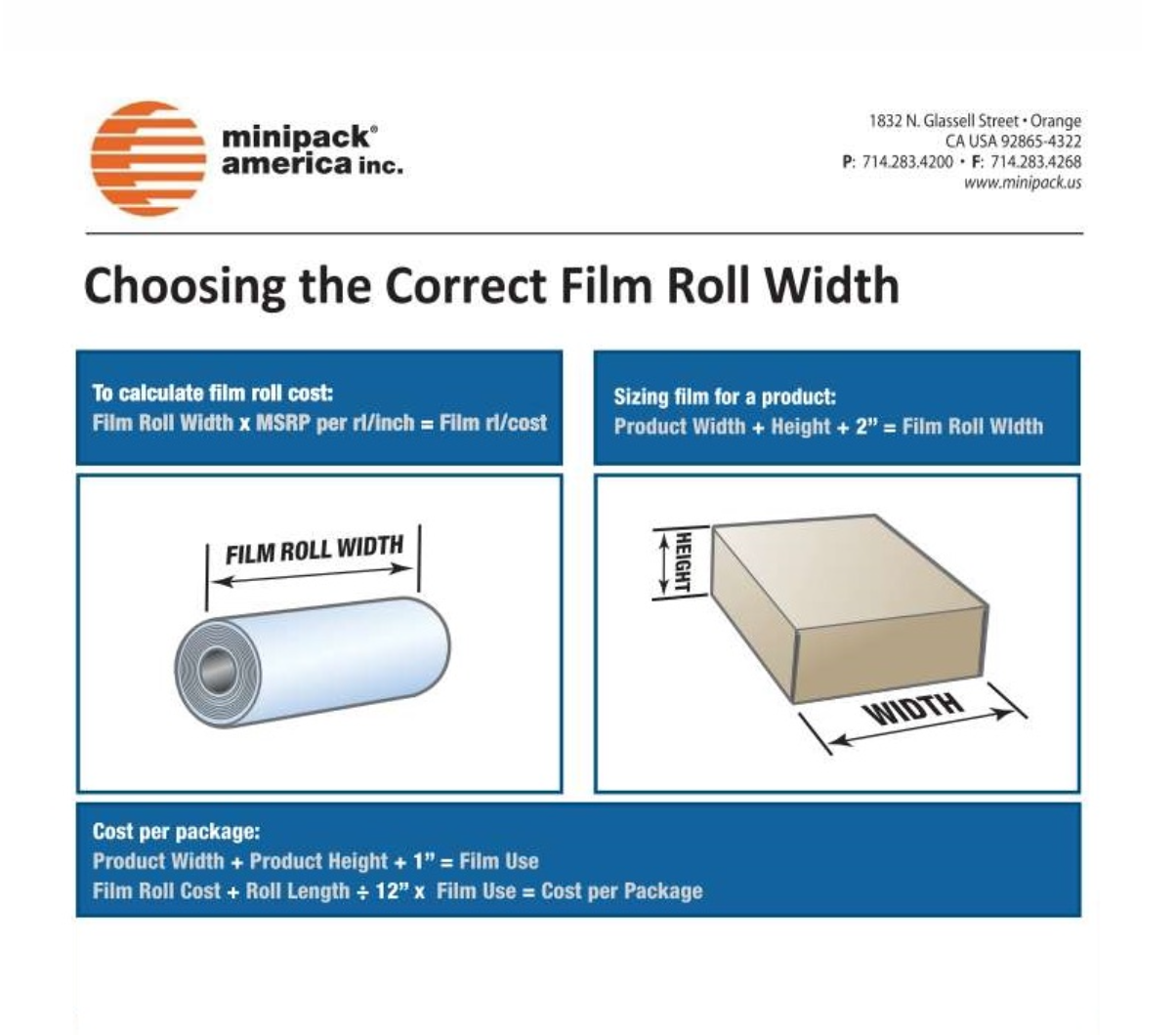 How do I choose the correct film roll width? – Minipack America